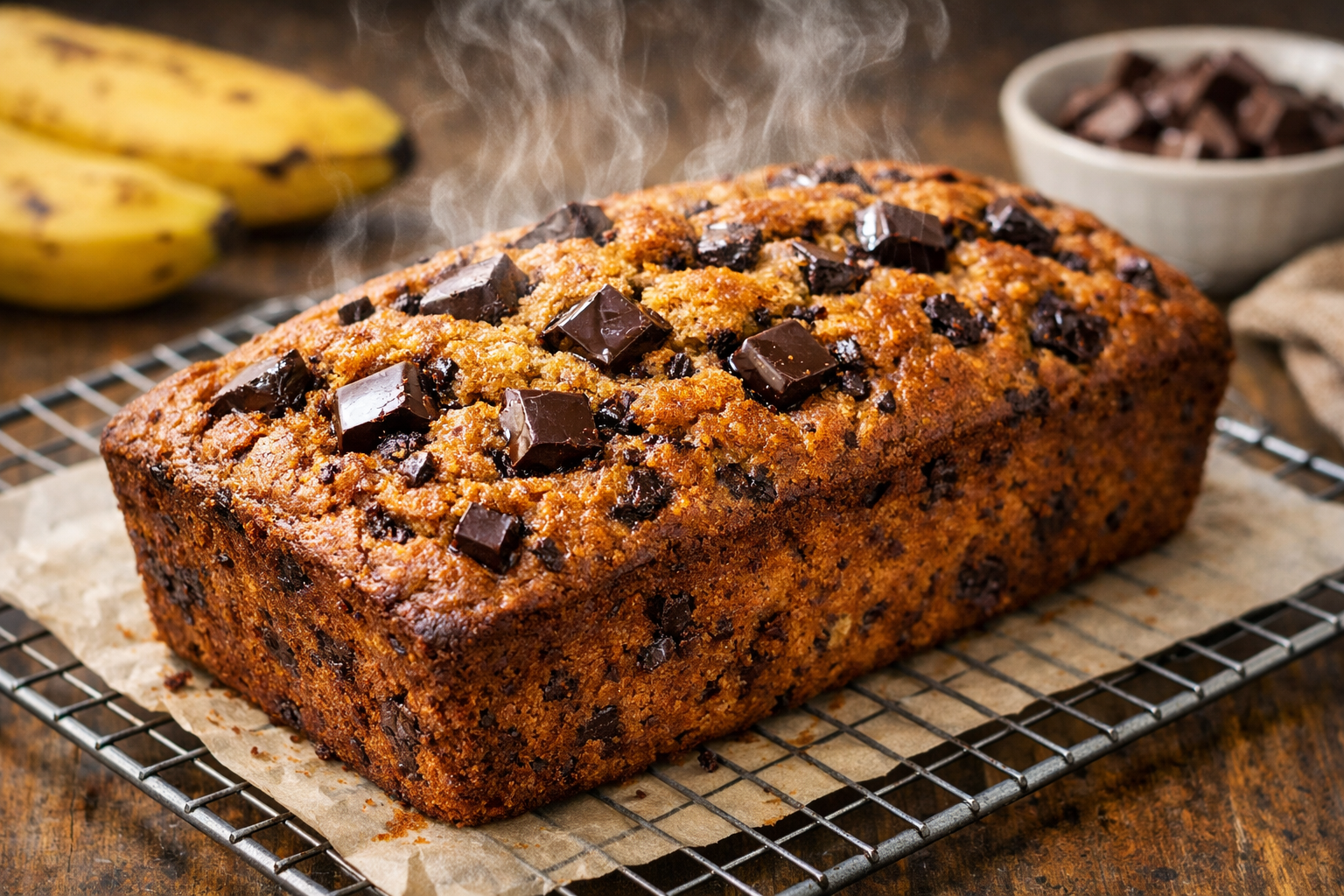 vegan chocolate banana bread