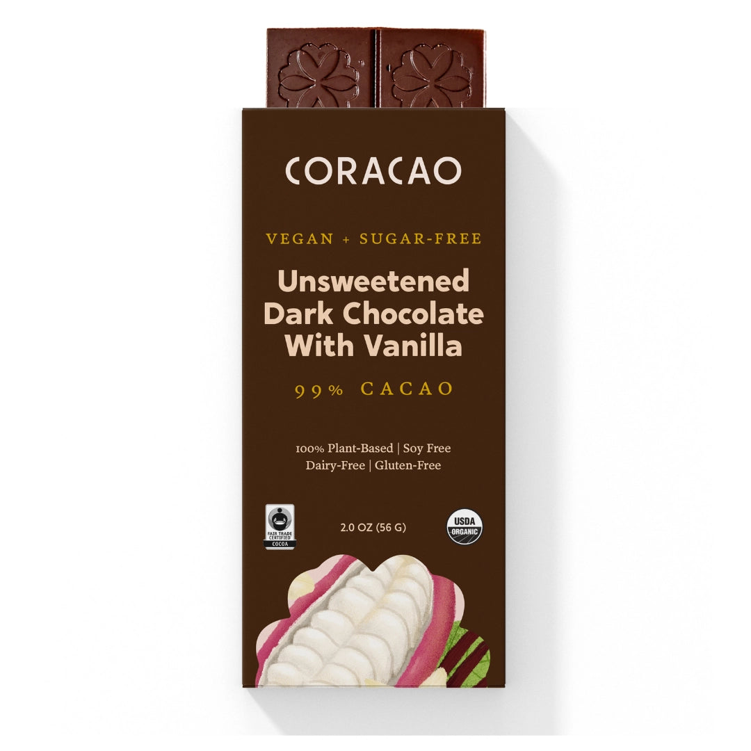 Unsweetened Dark Sugar Free Chocolate 99%