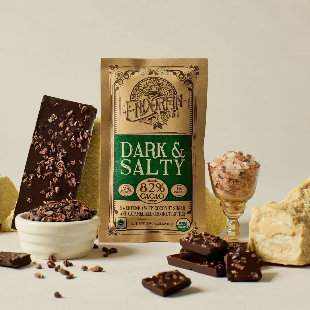 Dark & Salty Chocolate Bar 82% Cacao