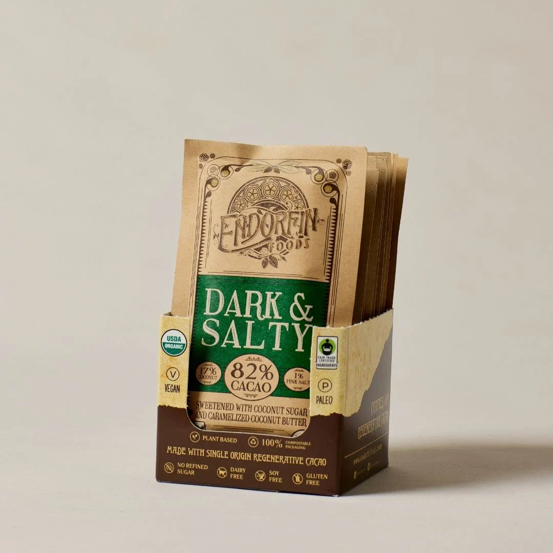 Dark & Salty Chocolate Bar 82% Cacao