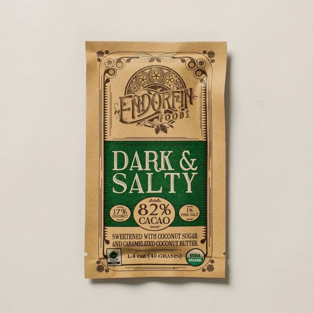 Dark & Salty Chocolate Bar 82% Cacao