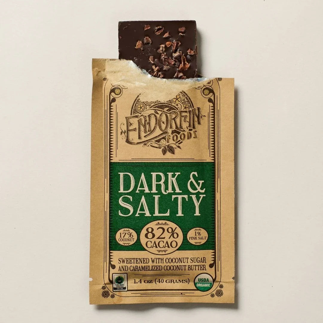 Dark & Salty Chocolate Bar 82% Cacao