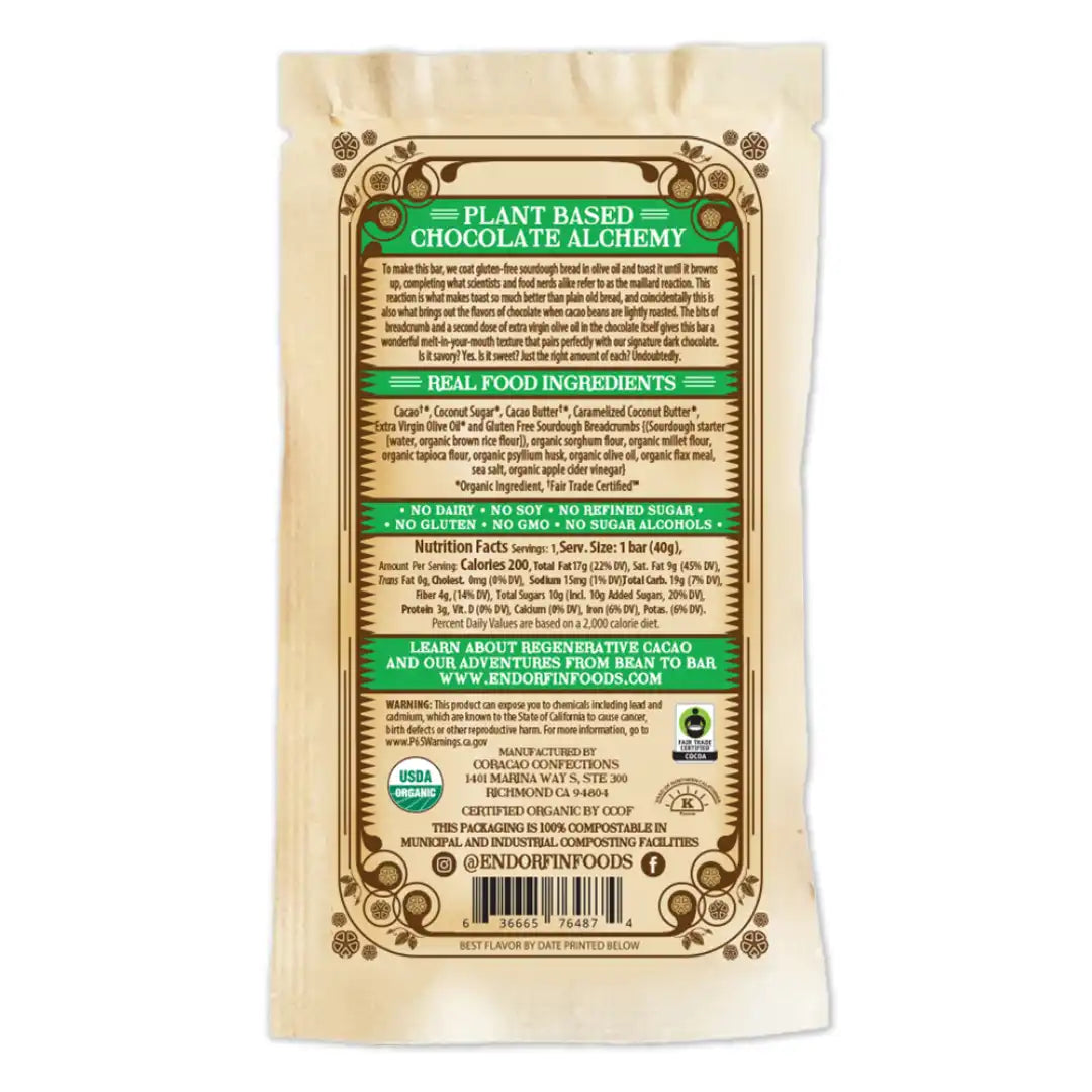 Sourdough & Olive Oil Chocolate Bar | 70% Cacao