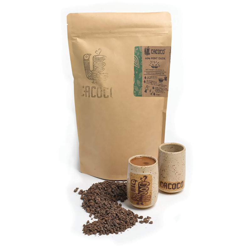 Vegan Mint Dark Chocolate – perfect for hot drinks, smoothies, or as a refreshing snack.