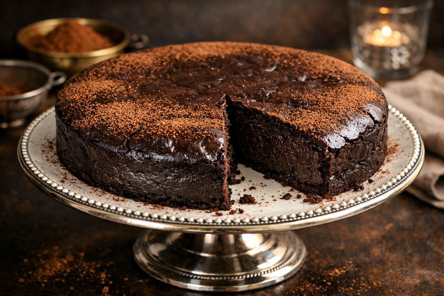 Vegan Flourless Chocolate Cake