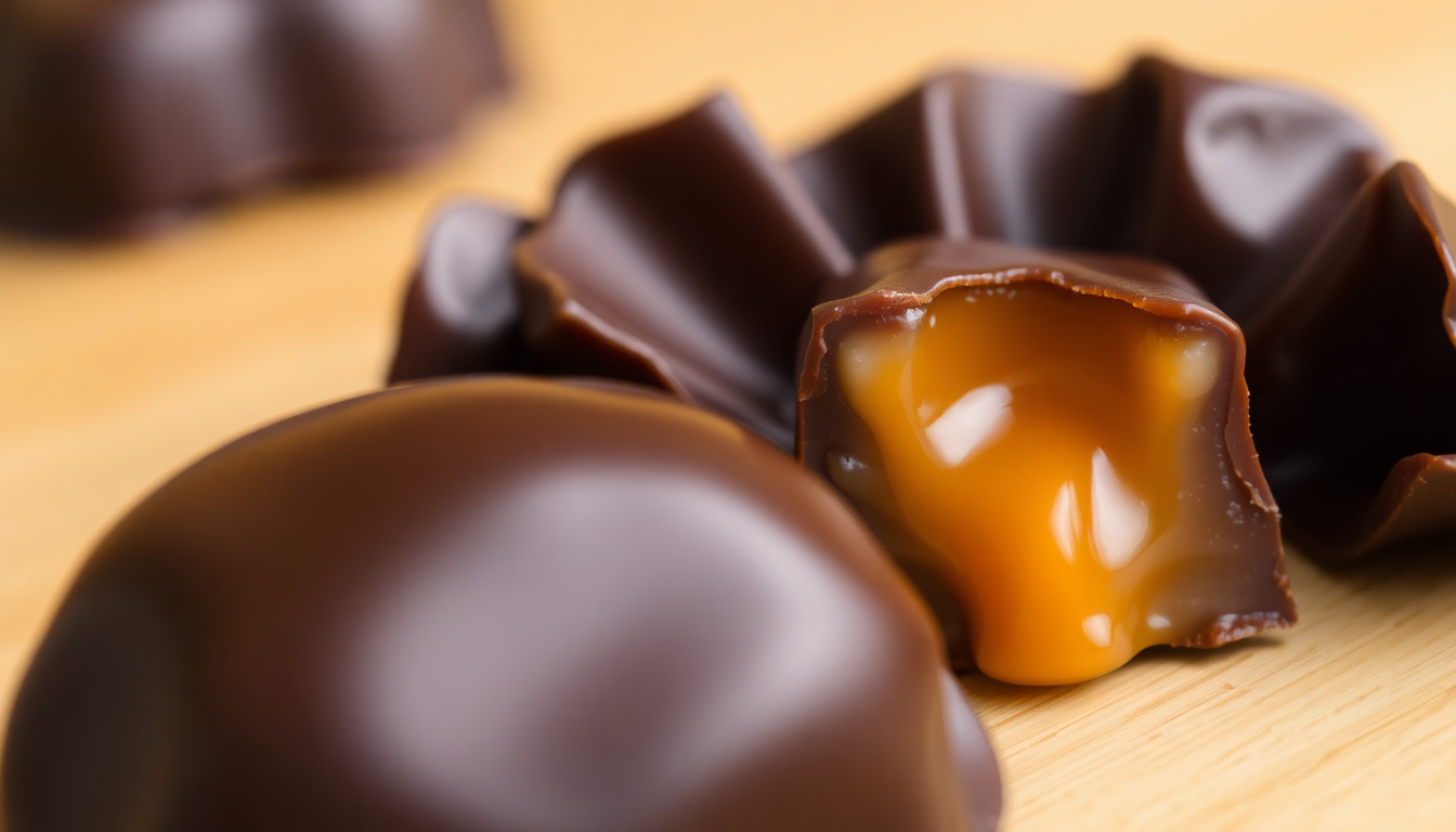 Chocolate Covered Caramel Candy Delight