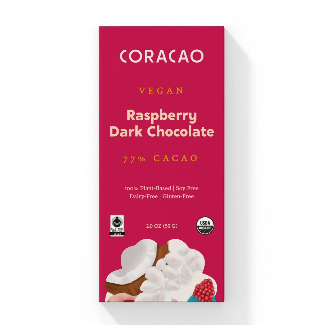 Dark Raspberry Vegan Chocolate (Case of 12)