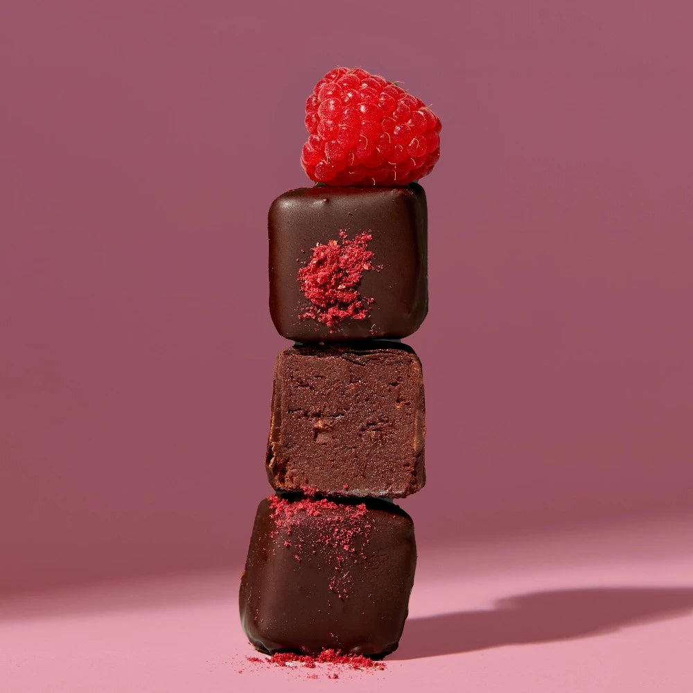 Raspberry Fudge Truffles