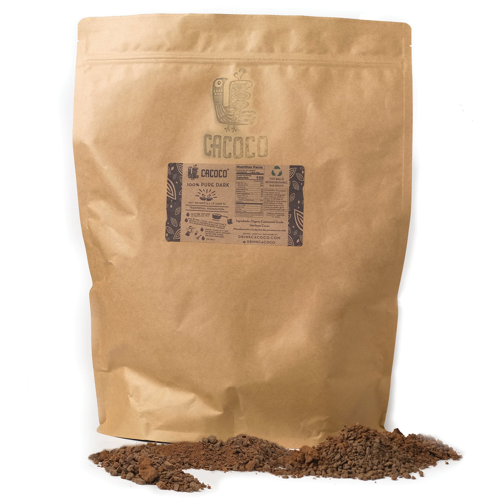 Drinking Chocolate Sugar Free - Pure Dark 100%