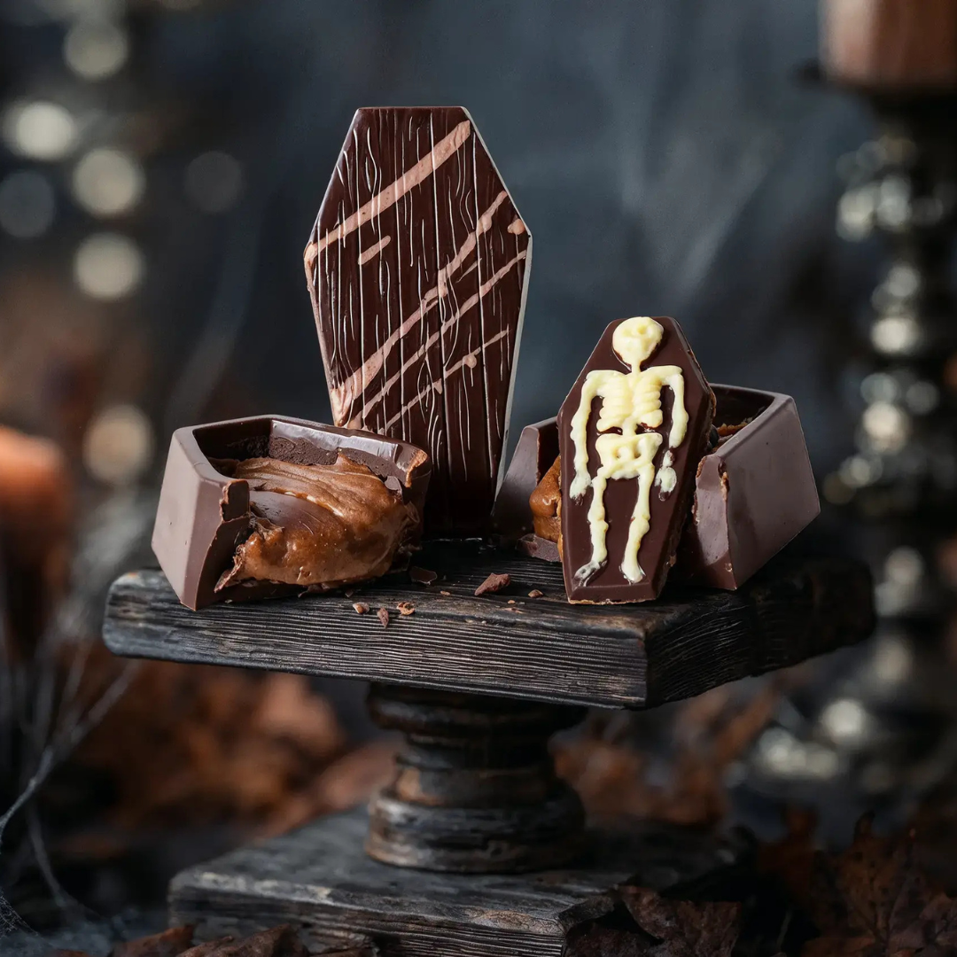Pumpkin Spice Caramel Coffin