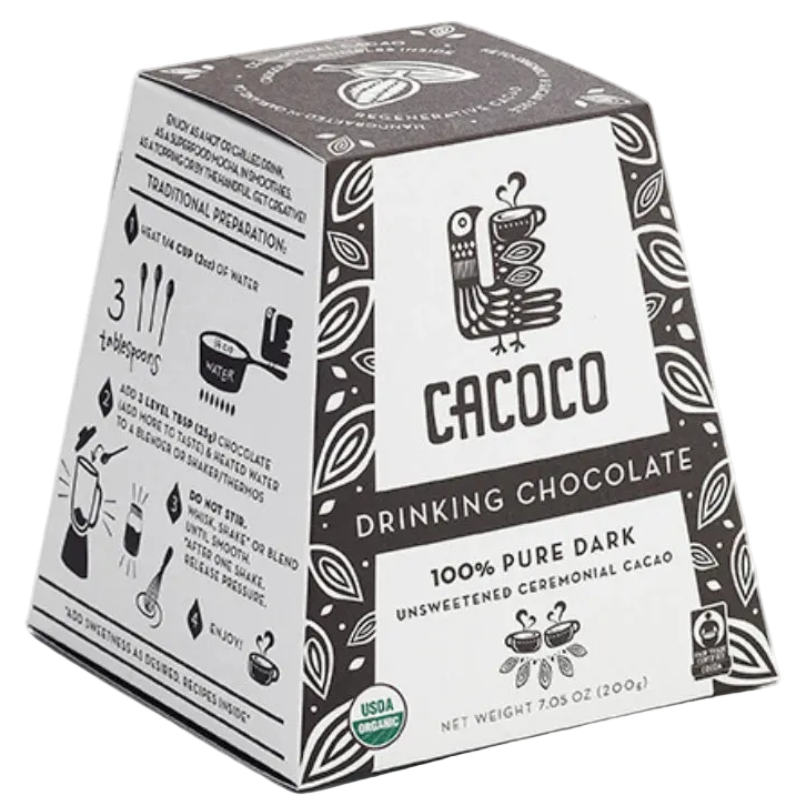 Drinking Chocolate Sugar Free – Pure Dark 100%
