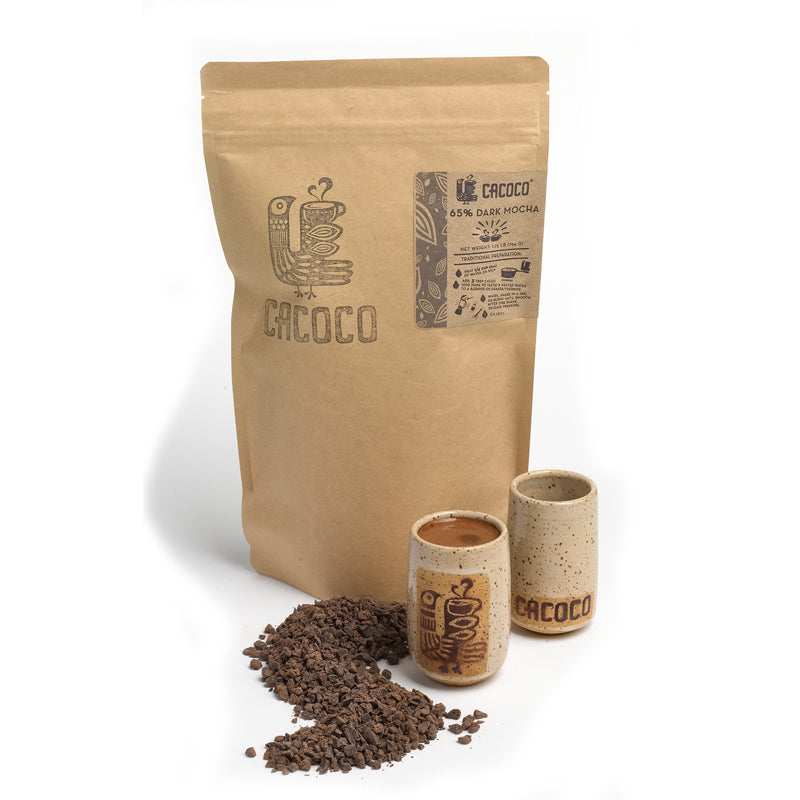 Dark Mocha Drinking Chocolate - 65% (1.75 lb Bulk)