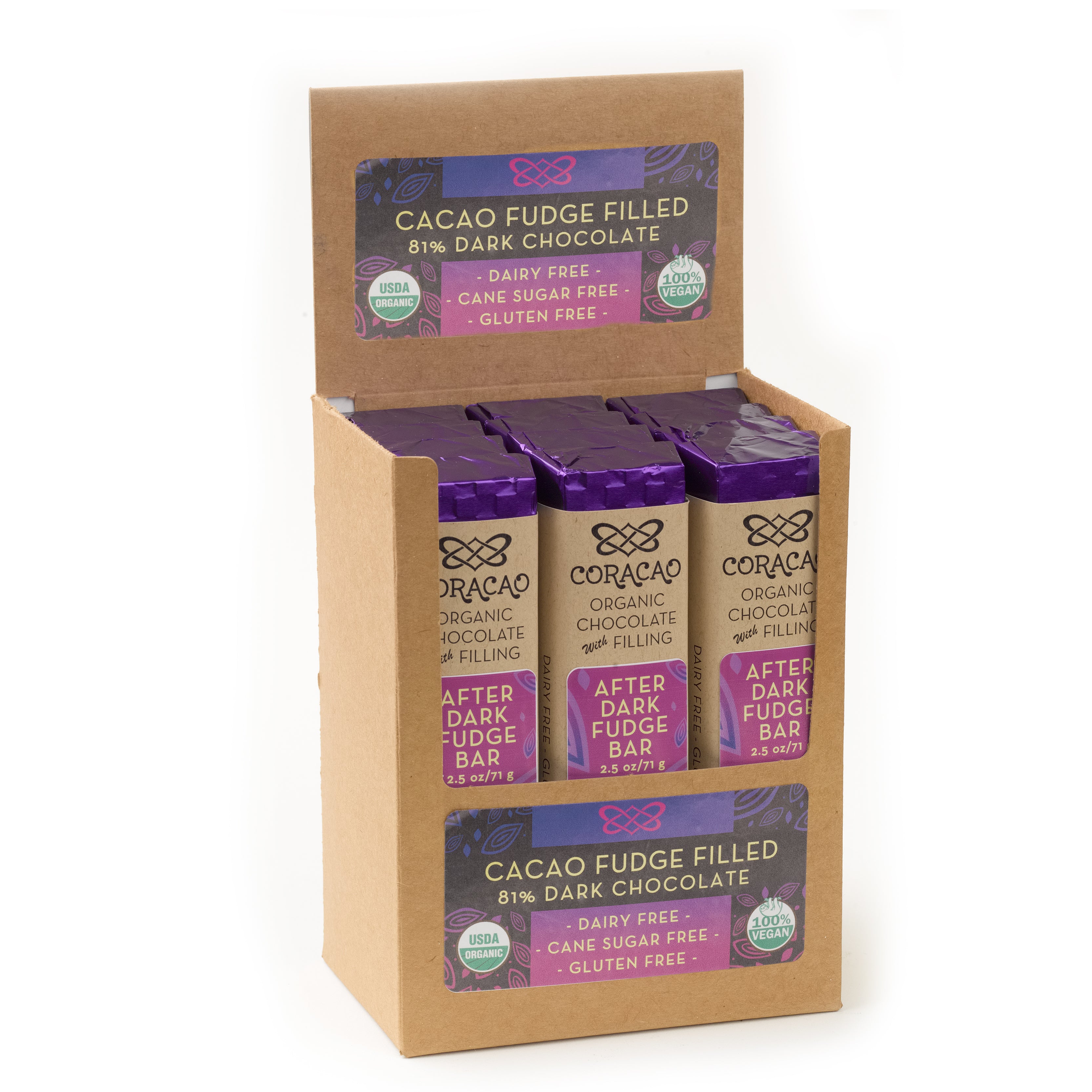 After Dark Fudge Vegan Chocolate Bars (Case of 12)